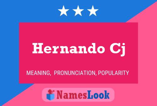 Poster del nome Hernando Cj