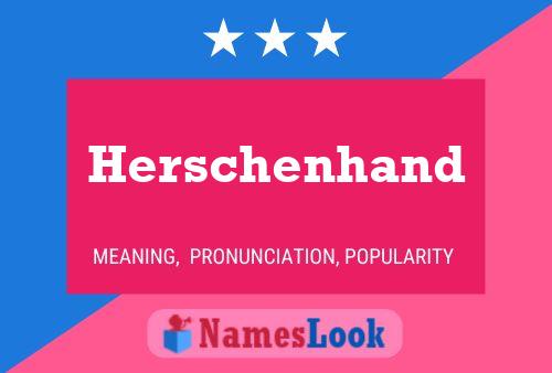 Poster del nome Herschenhand