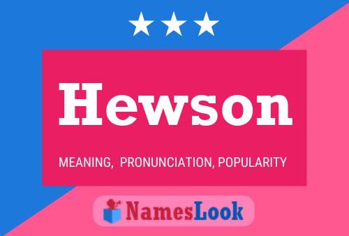 Poster del nome Hewson