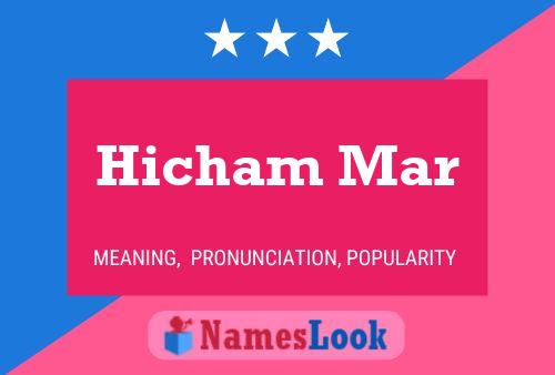 Poster del nome Hicham Mar