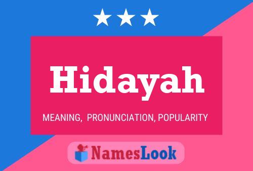 Poster del nome Hidayah