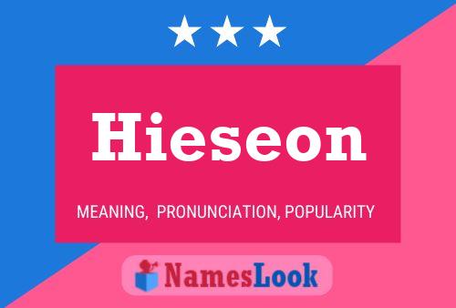 Poster del nome Hieseon