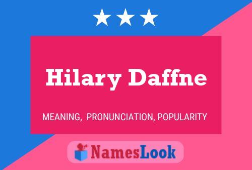 Poster del nome Hilary Daffne