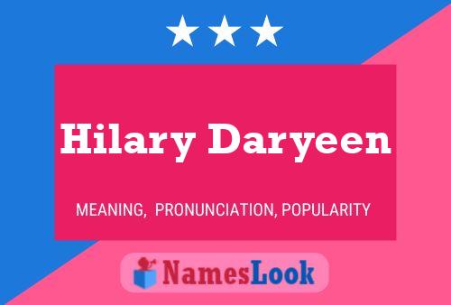 Poster del nome Hilary Daryeen