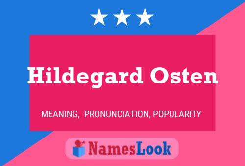 Poster del nome Hildegard Osten