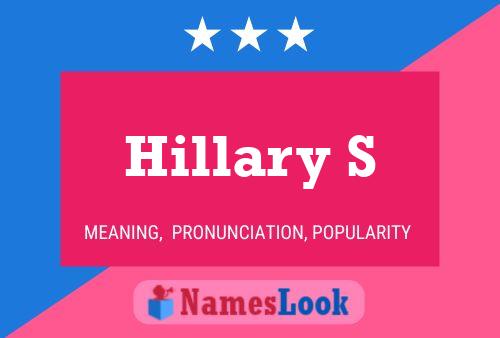 Poster del nome Hillary S