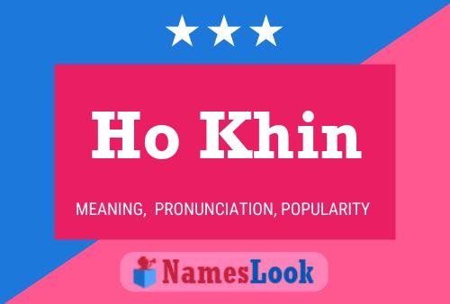 Poster del nome Ho Khin