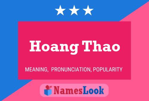 Poster del nome Hoang Thao