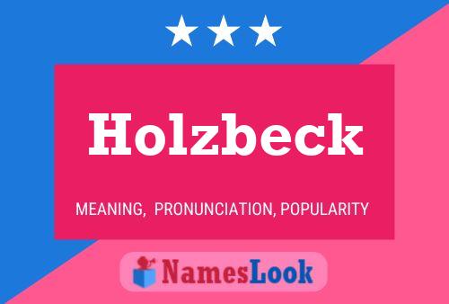 Poster del nome Holzbeck