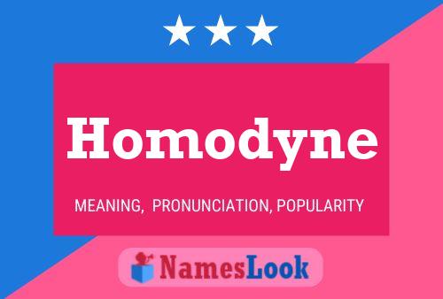 Poster del nome Homodyne