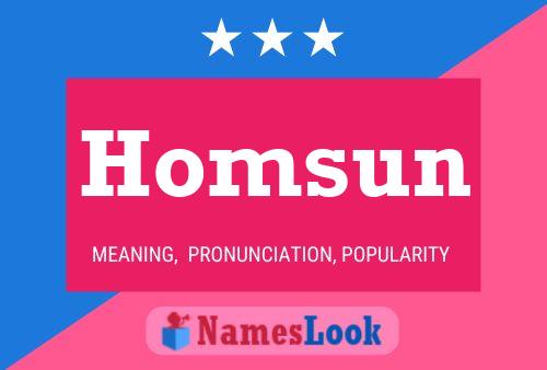 Poster del nome Homsun