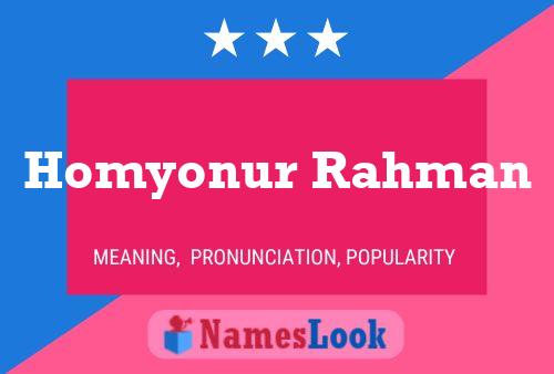 Poster del nome Homyonur Rahman