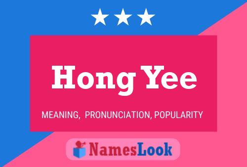 Poster del nome Hong Yee