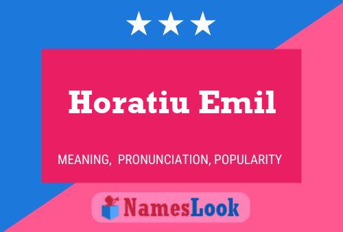 Poster del nome Horatiu Emil