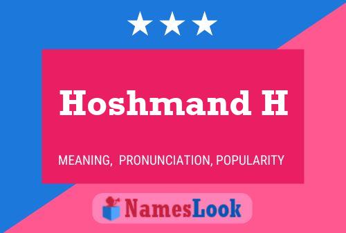 Poster del nome Hoshmand H