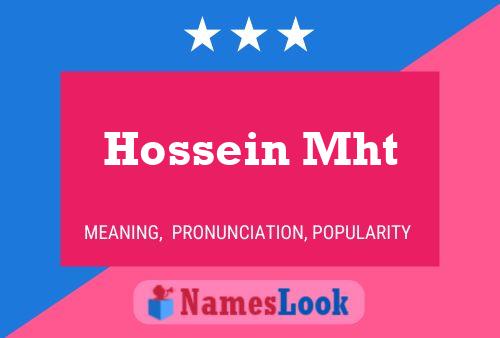 Poster del nome Hossein Mht