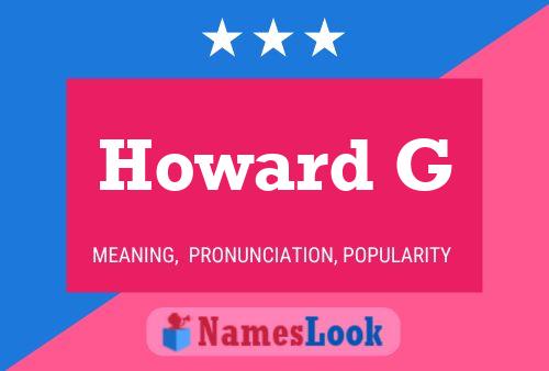 Poster del nome Howard G