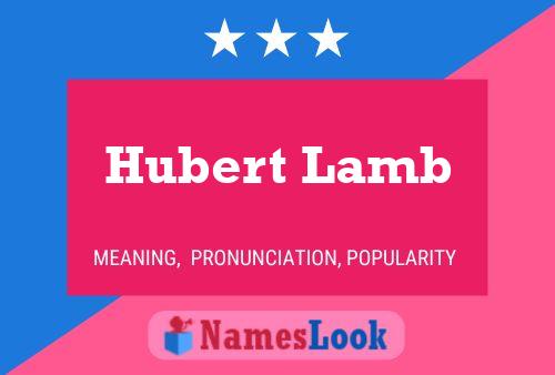 Poster del nome Hubert Lamb