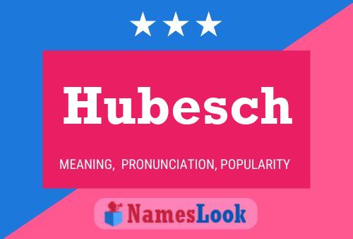 Poster del nome Hubesch