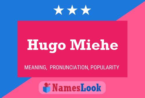 Poster del nome Hugo Miehe