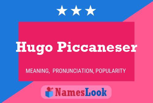 Poster del nome Hugo Piccaneser