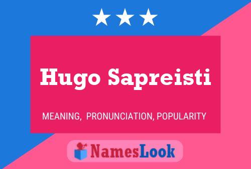 Poster del nome Hugo Sapreisti