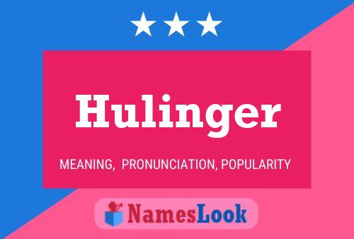 Poster del nome Hulinger