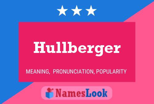 Poster del nome Hullberger