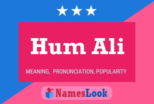 Poster del nome Hum Ali