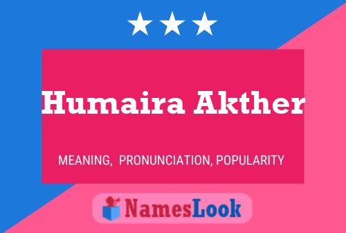 Poster del nome Humaira Akther