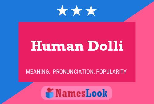 Poster del nome Human Dolli