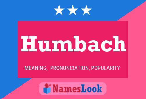 Poster del nome Humbach