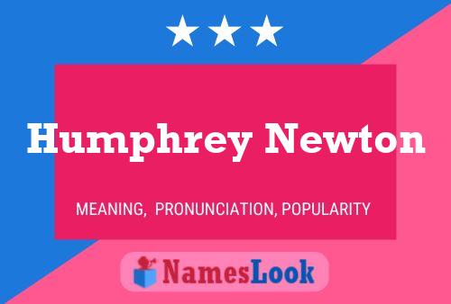 Poster del nome Humphrey Newton