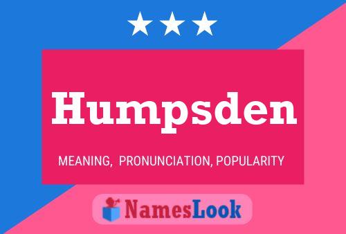 Poster del nome Humpsden