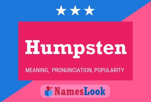 Poster del nome Humpsten