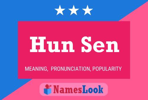 Poster del nome Hun Sen