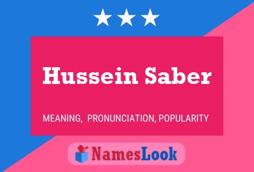 Poster del nome Hussein Saber