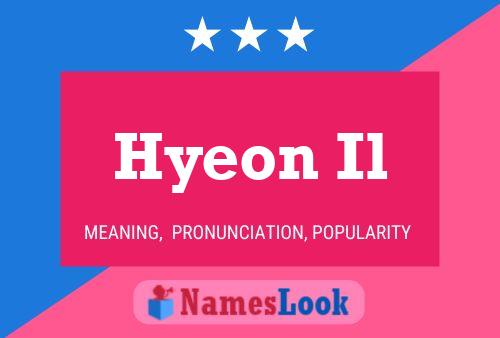 Poster del nome Hyeon Il