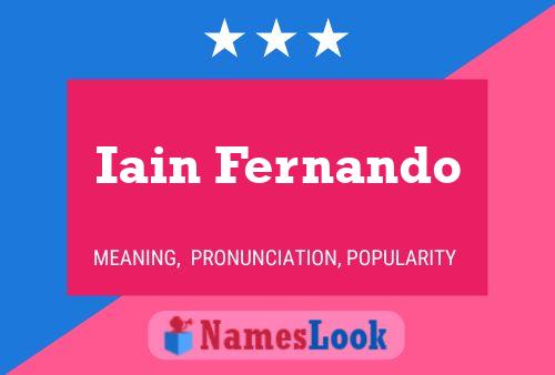 Poster del nome Iain Fernando