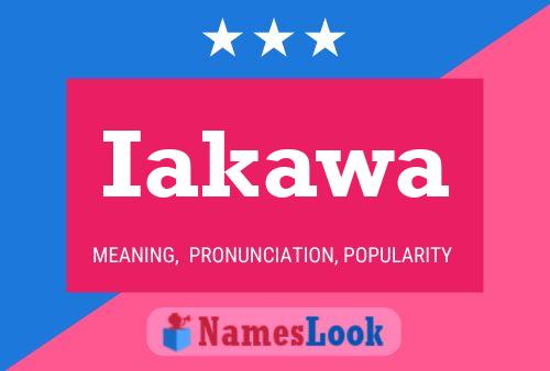 Poster del nome Iakawa