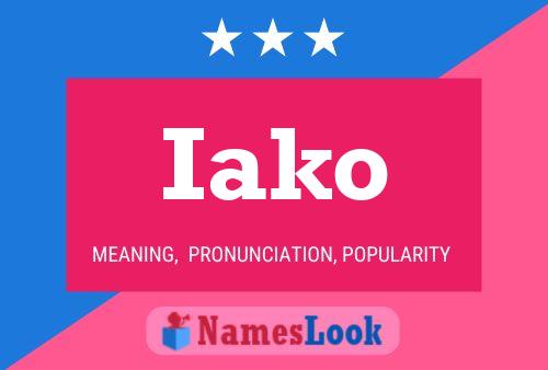 Poster del nome Iako