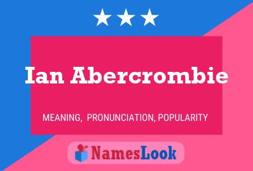 Poster del nome Ian Abercrombie