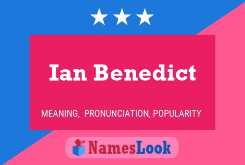 Poster del nome Ian Benedict