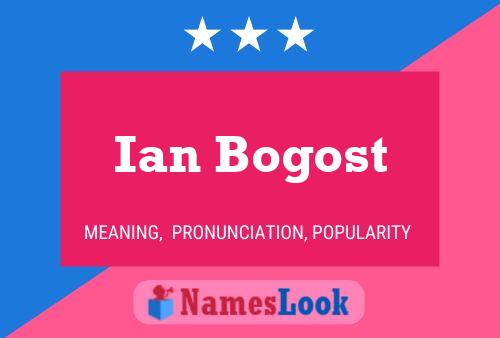 Poster del nome Ian Bogost