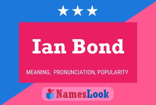 Poster del nome Ian Bond