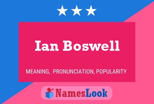 Poster del nome Ian Boswell