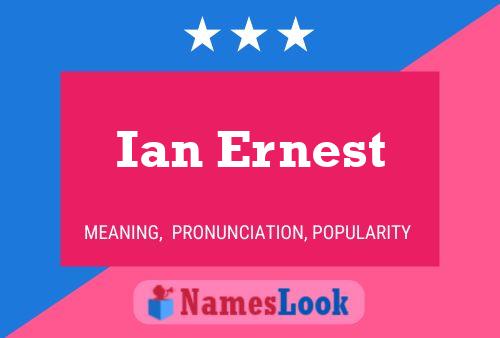 Poster del nome Ian Ernest