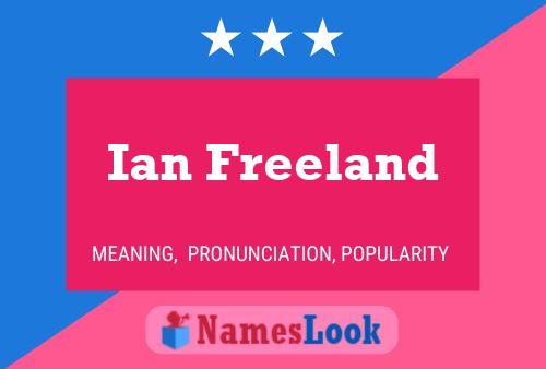 Poster del nome Ian Freeland