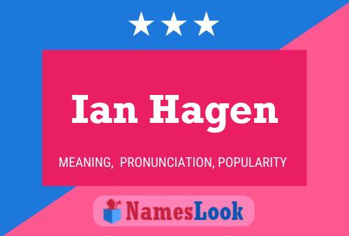 Poster del nome Ian Hagen