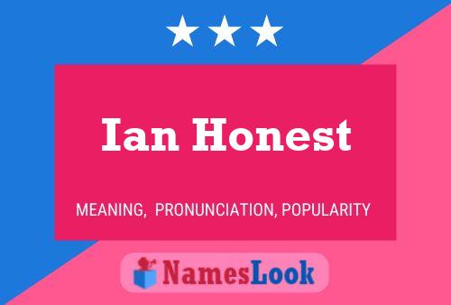 Poster del nome Ian Honest